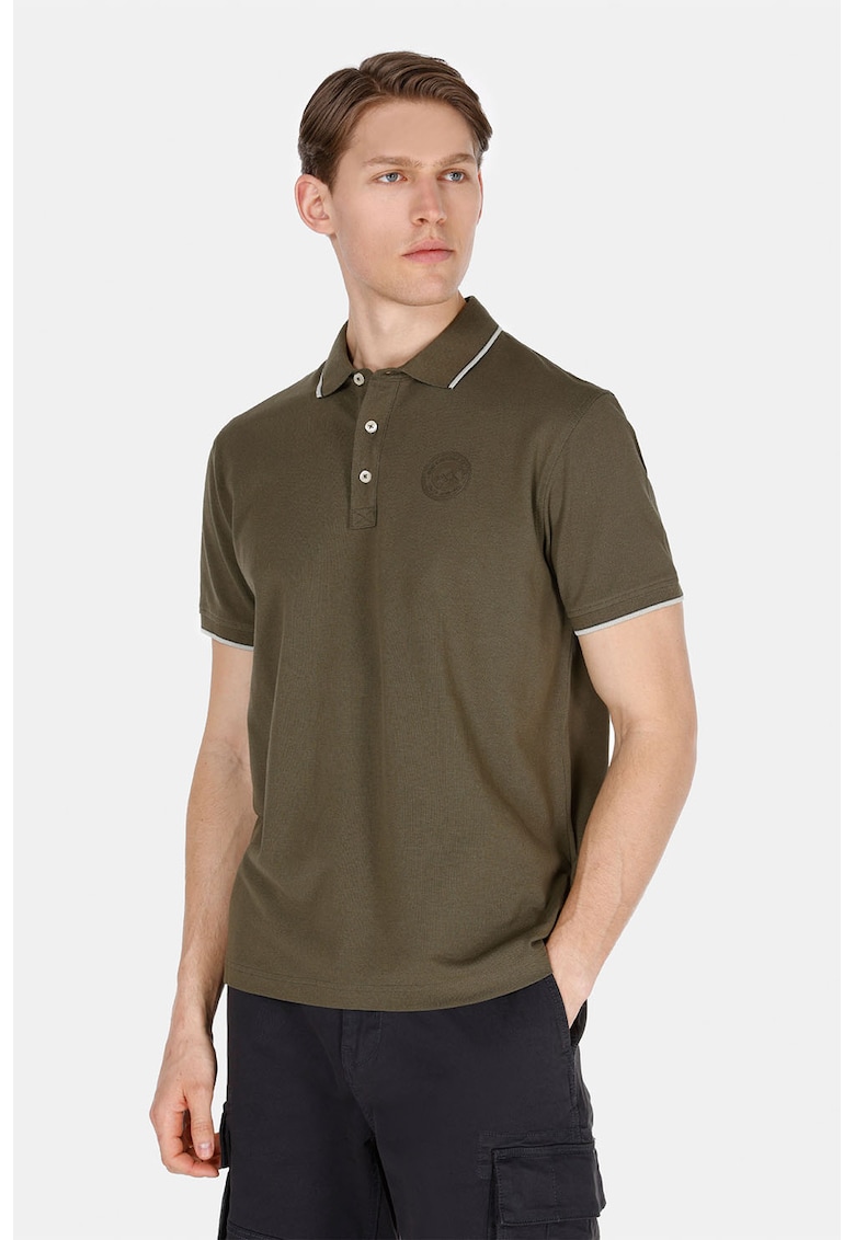 Tricou polo de bumbac - Kaki
