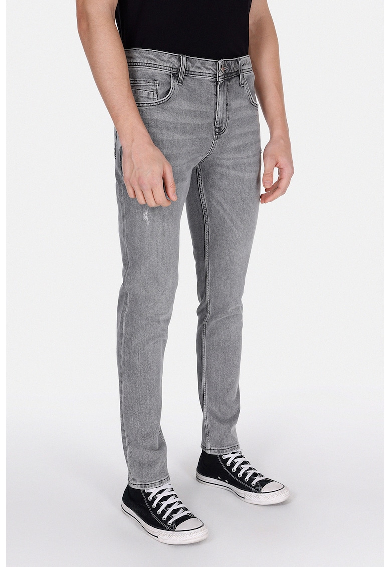 Blugi drepti - Gri inchis