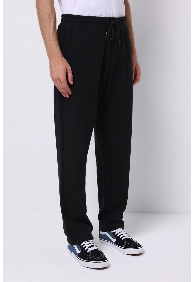 Pantaloni de trening drepti cu snur