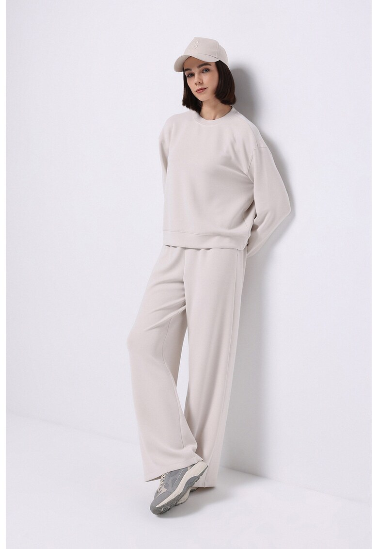 Pantaloni de trening cu snur - Alb fildes