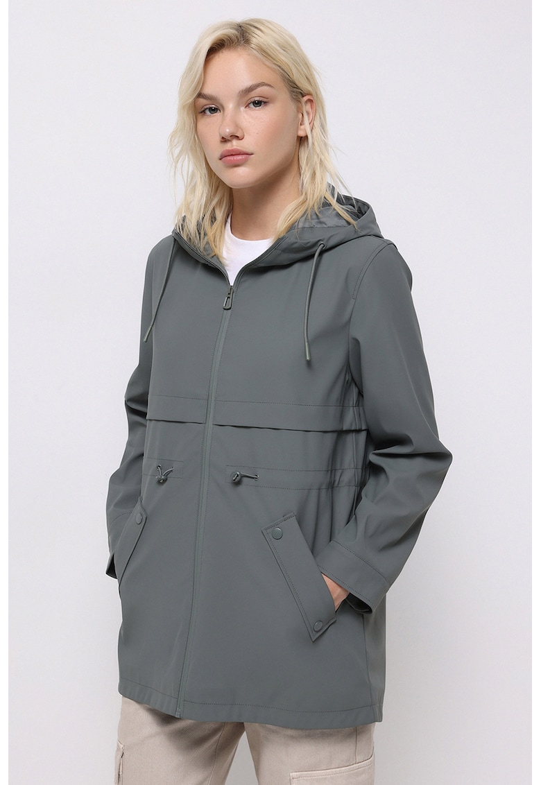 Jacheta parka cu gluga