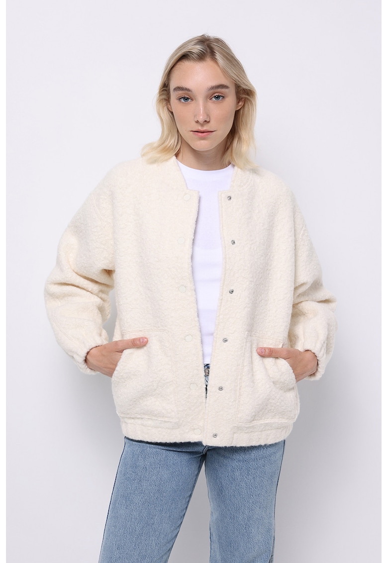 Colins Jacheta uni cu buzunare laterale - Crem