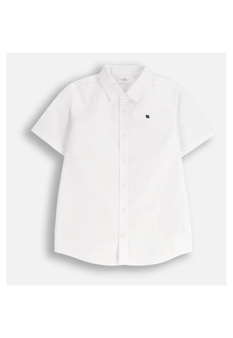 Camasa cu maneca scurta si broderie discreta