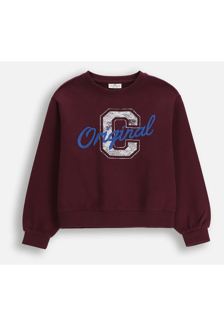 Bluza sport cu logo pe piept