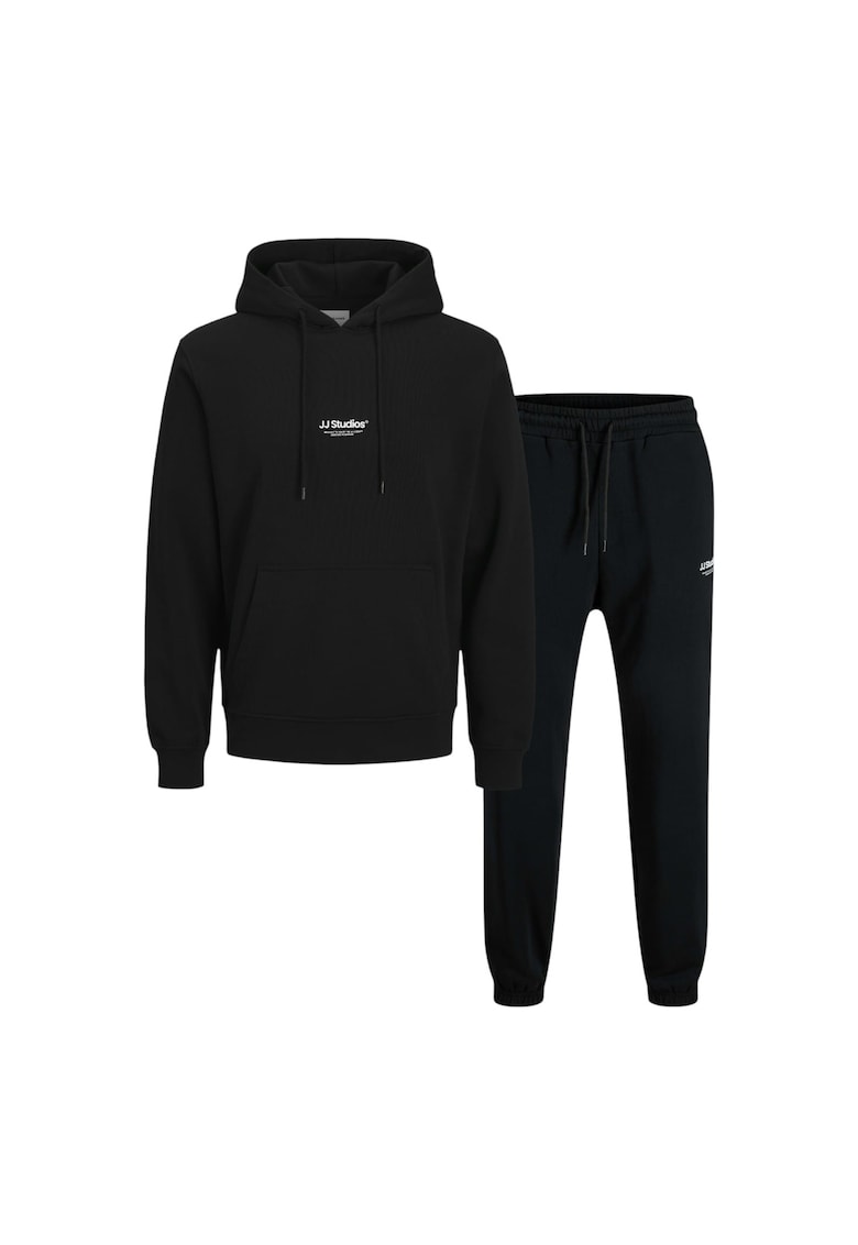 Jack & Jones Trening JACK &JONES Soho Sweat Hood Set Mp 48919 - Negru