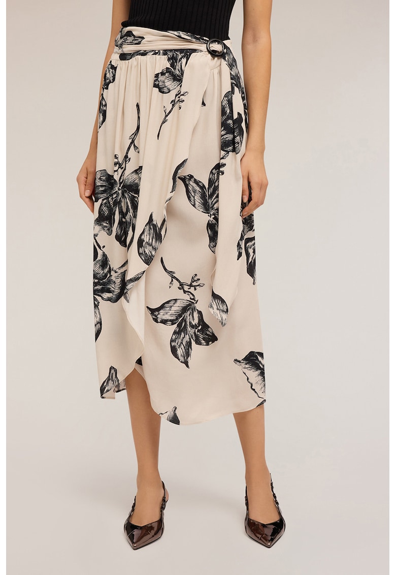 Fusta petrecuta cu imprimeu floral