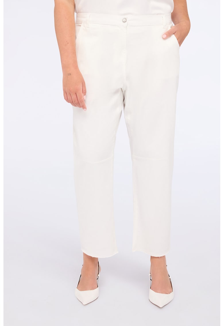 Pantaloni drepti cu buzunare laterale