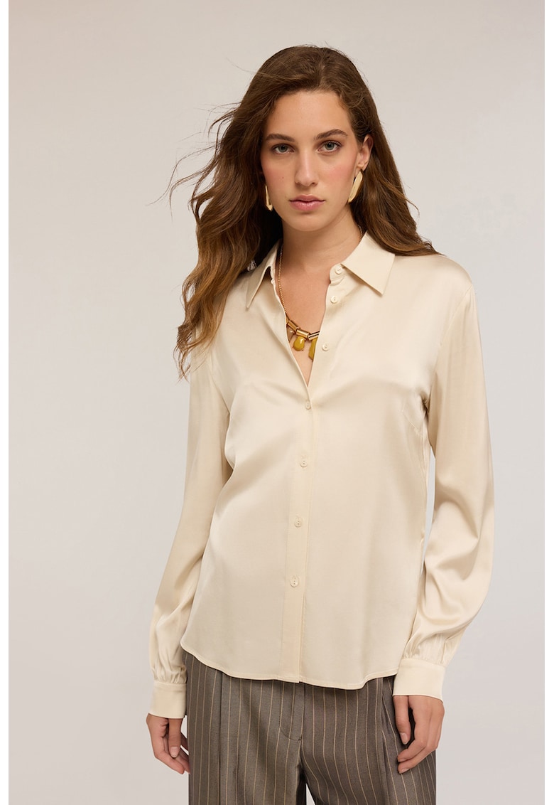 Camasa uni din satin
