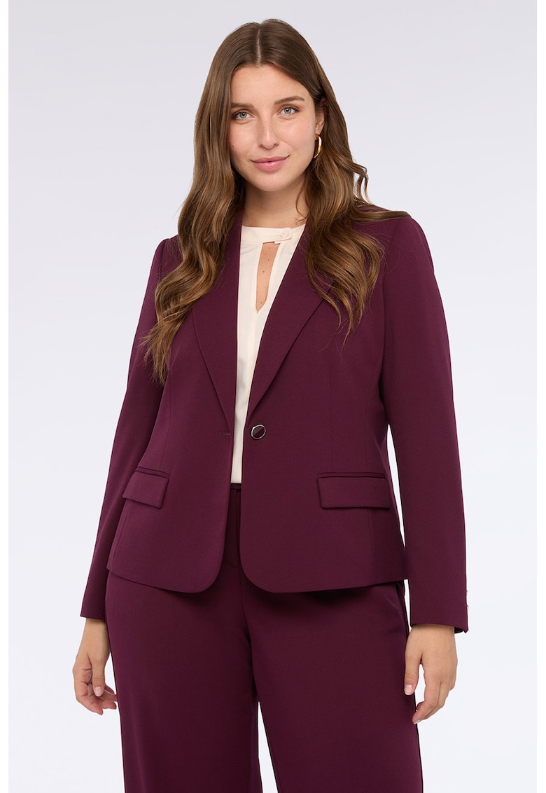 Sacou uni cu mansete cu nasturi