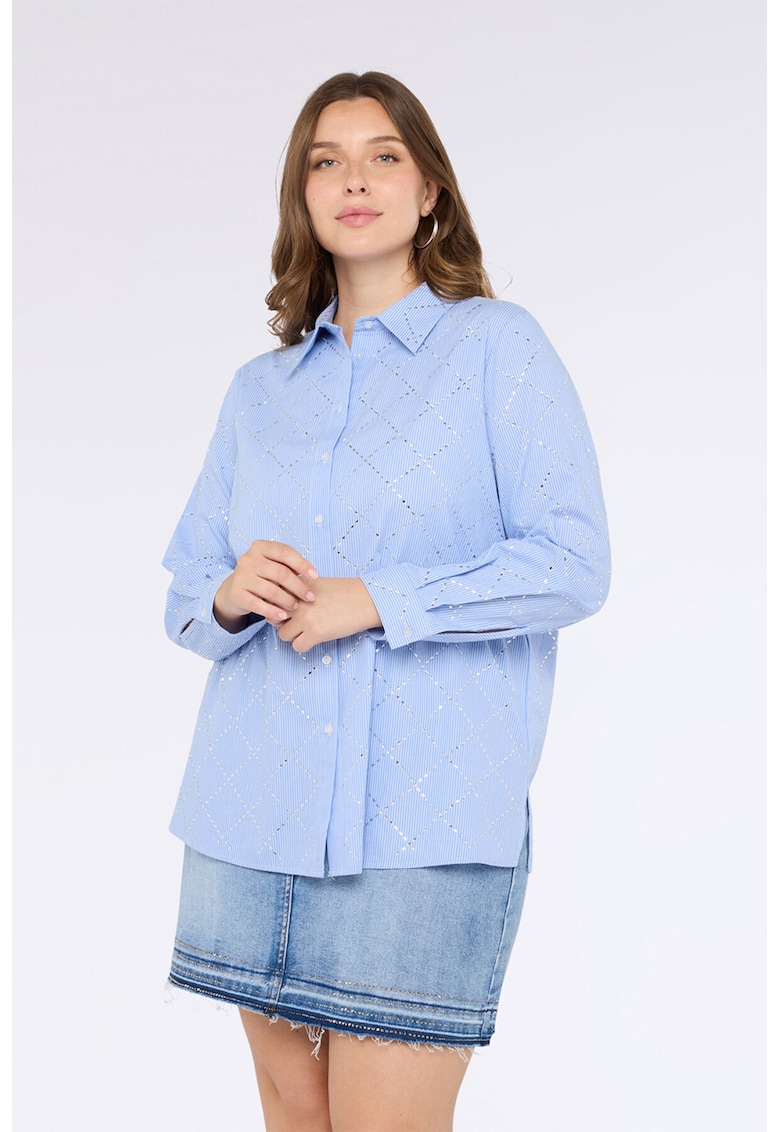 Camasa de bumbac cu maneci lungi