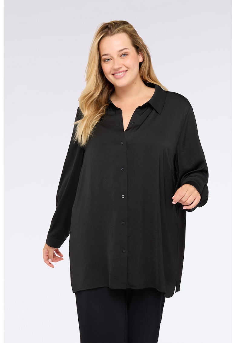 Camasa vaporoasa cu mansete cu nasturi