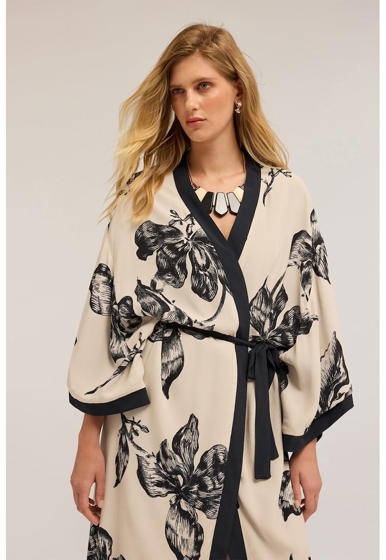 Chimono cu imprimeu floral Chimono cu imprimeu floral