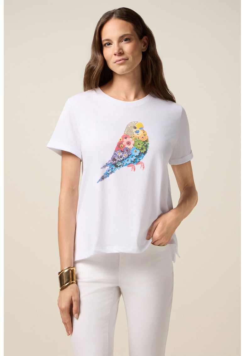 Tricou de bumbac cu imprimeu grafic