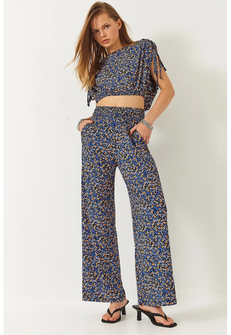 Set doua piese - HiCCUP - imprimeu floral - multicolor - poliester-elastan