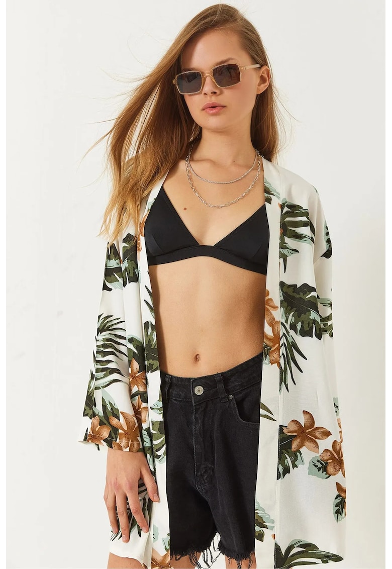 Kimono - Floral - Bej