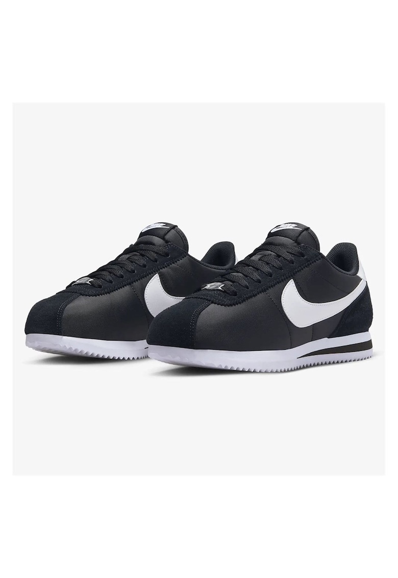 Pantofi sport dama Cortez - piele naturala/textil - negru