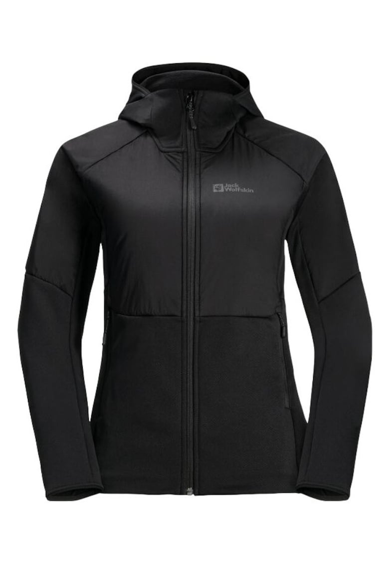 Hanorac fleece dama Alpgrat Pro Ins Fz Negru