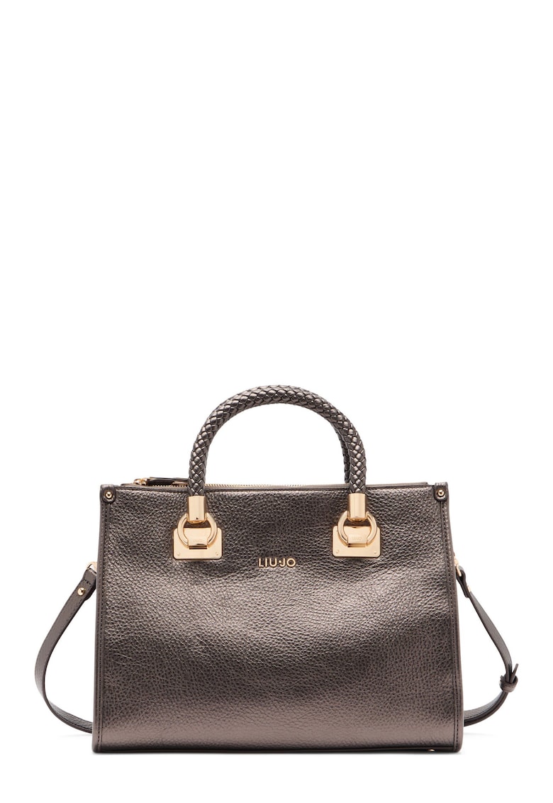 Geanta shopper din piele ecologica cu bareta detasabila