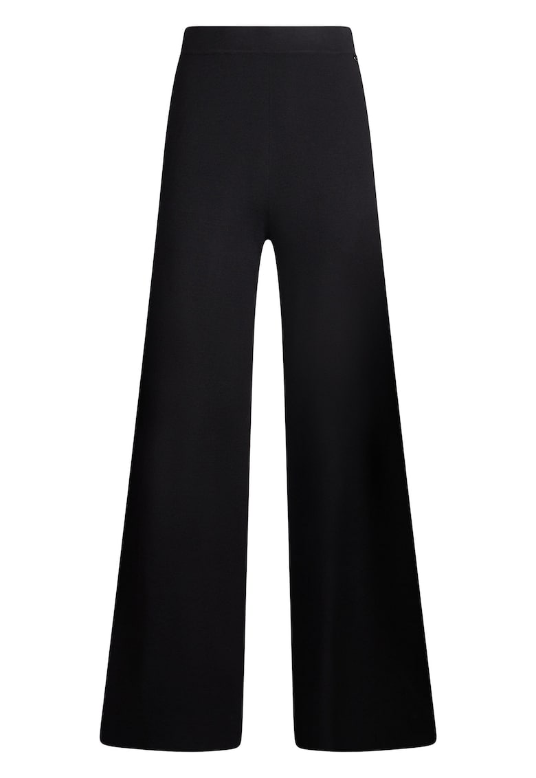 Pantaloni evazati cu talie inalta - Negru