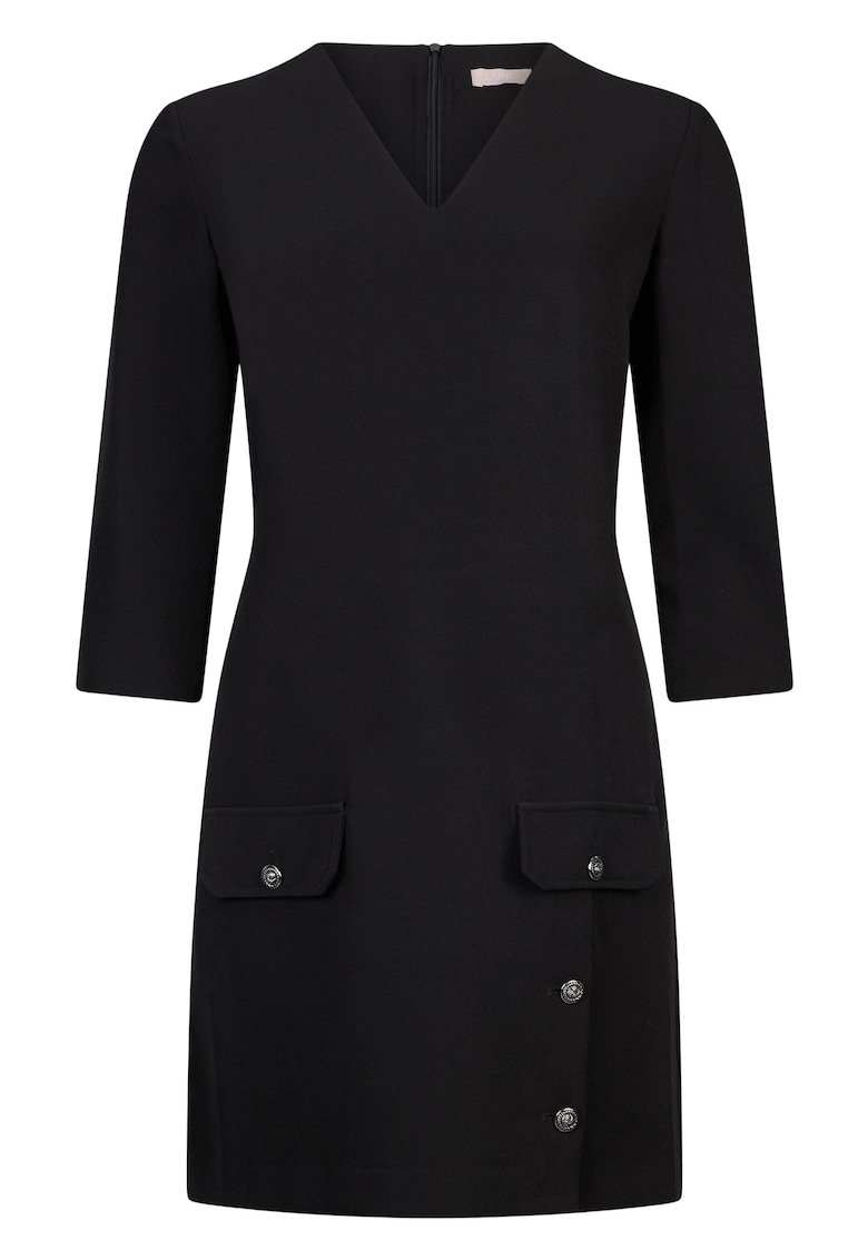 Rochie scurta dreapta cu decolteu in V