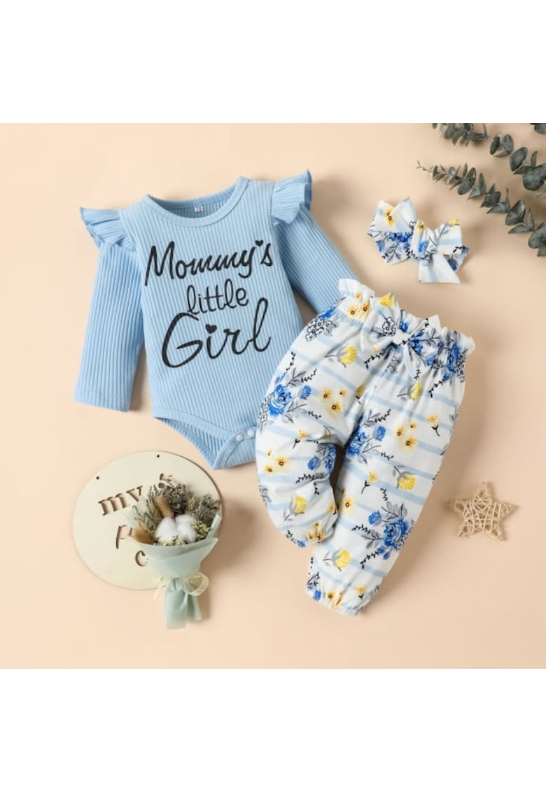 Compleu Model AL 12427 Mommy's little girl - 9-12 luni -