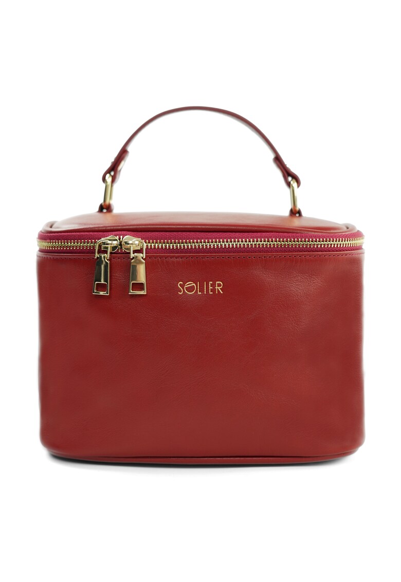 Portfard dama din piele FK01 rosu