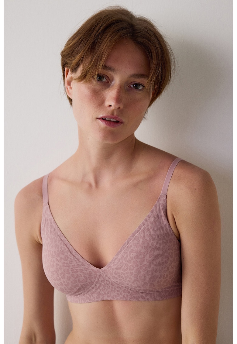 Sutien striat cu animal print