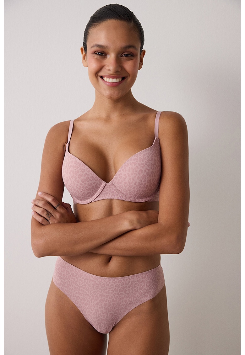 Sutien push-up cu animal print