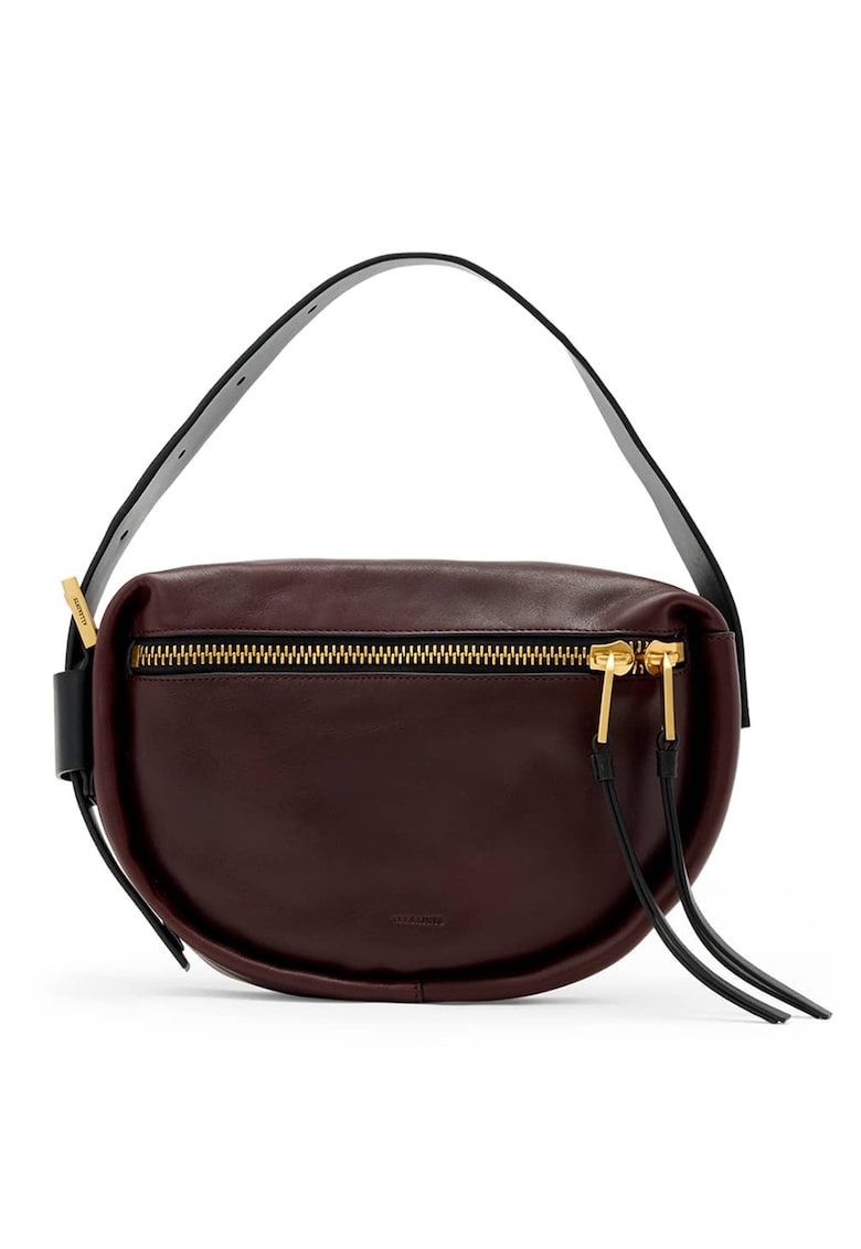 Geanta mica din piele cu bareta ajustabila de umar Noemie