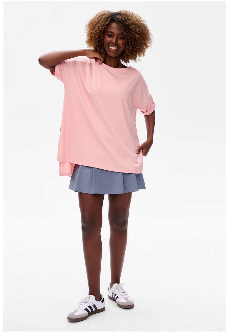 Bluza supradimensionata cu decolteu rotund