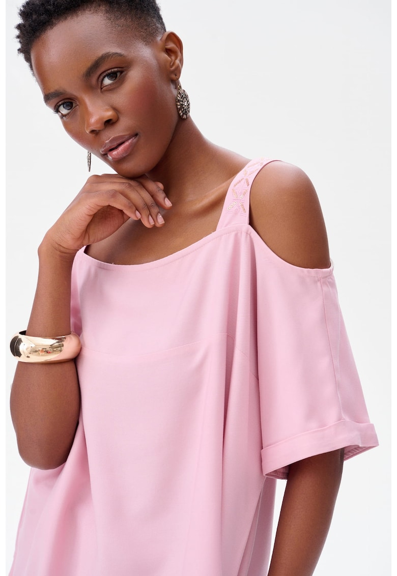 Bluza lejera cu decupaje pe umeri Miri