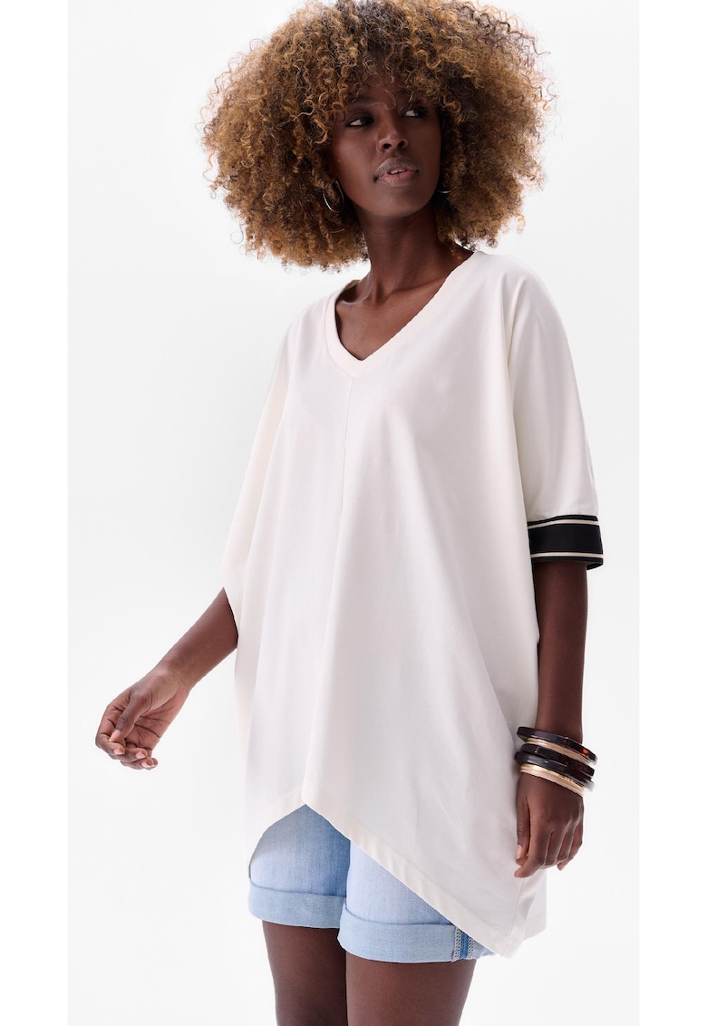 Bluza asimetrica si cu decolteu in V Janie Pannaccotta