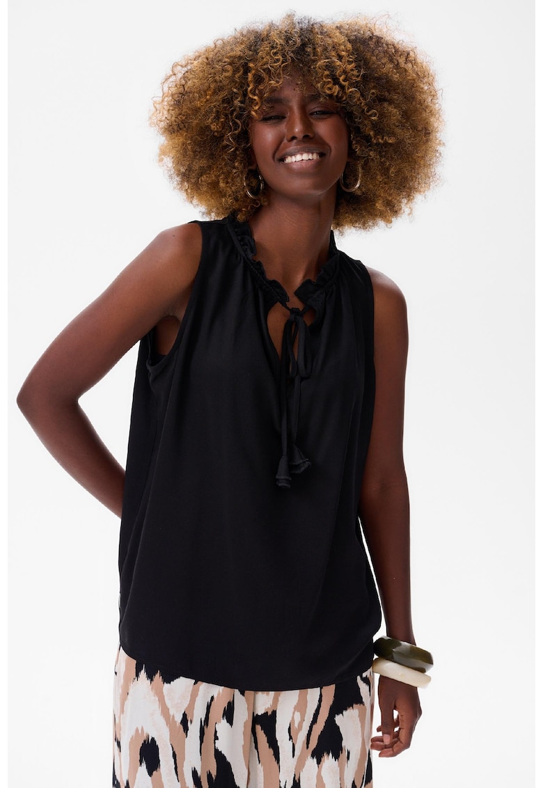 Bluza lejera cu decolteu in V uni