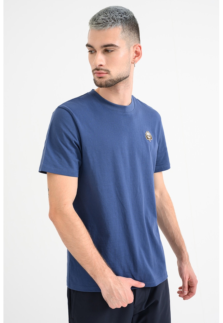 Tricou de bumbac cu aplicatie logo discreta