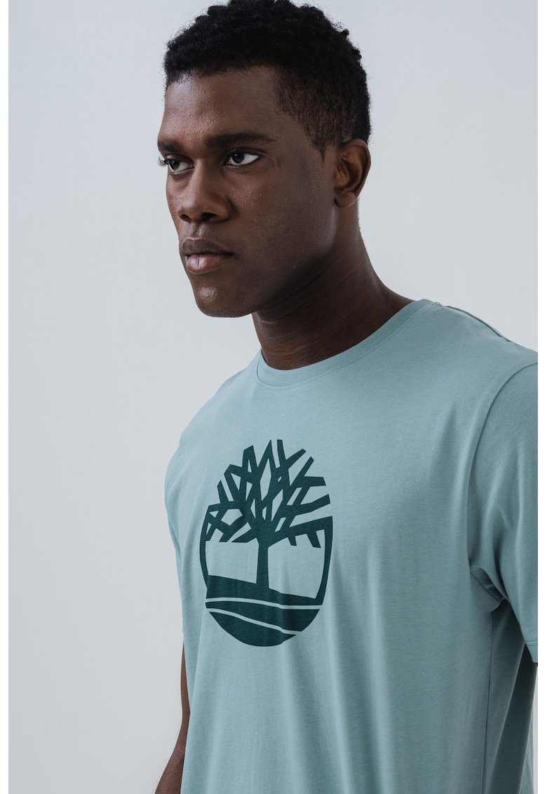 Tricou de bumbac cu logo Kennebec River Tree