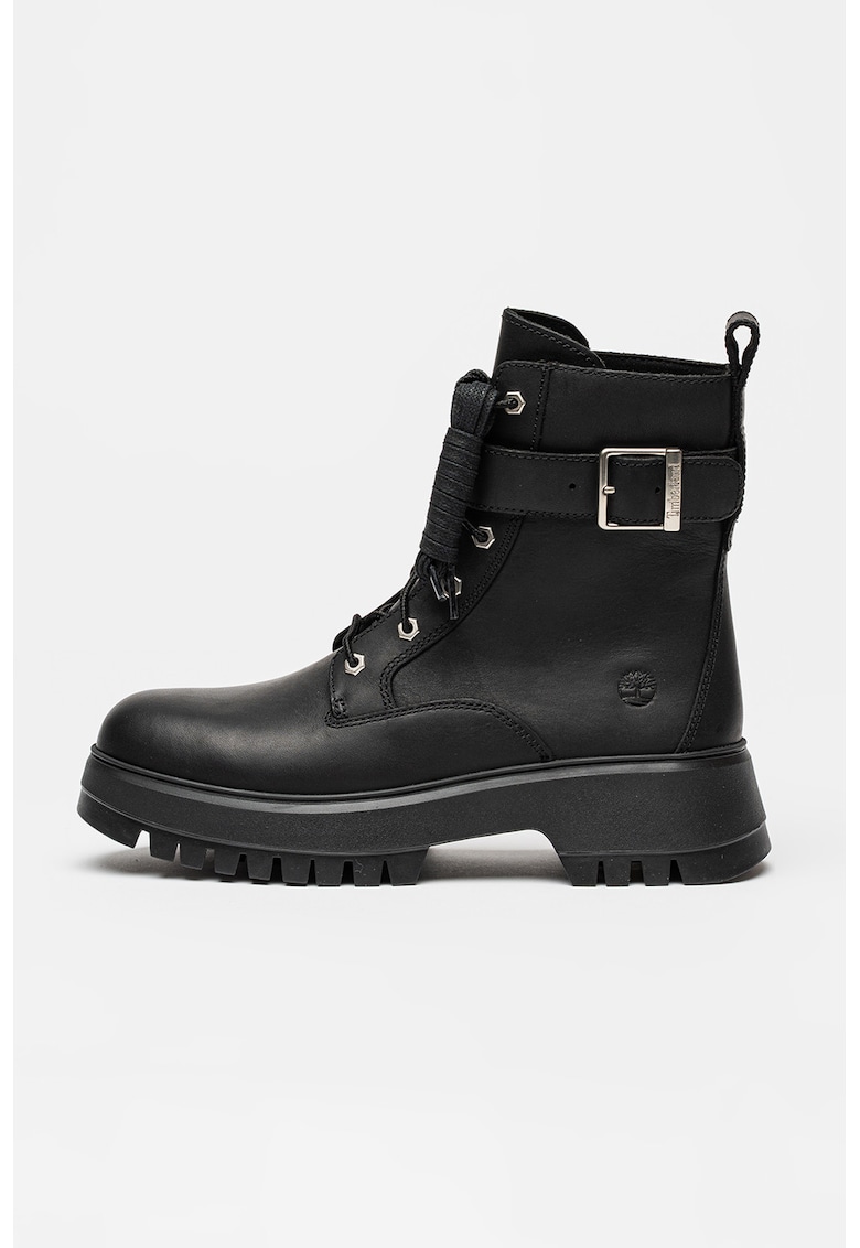 Ghete din piele Cora Valley - Negru