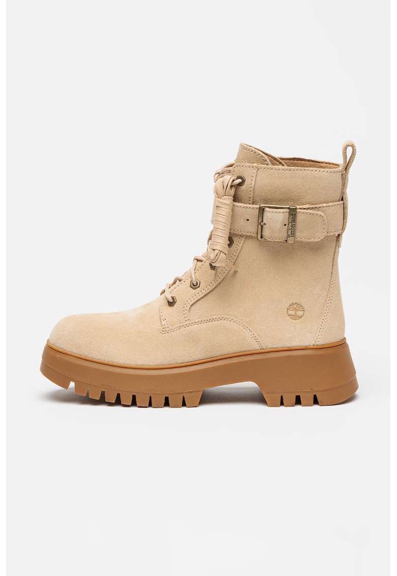 Ghete din piele Cora Valley - Bej deschis