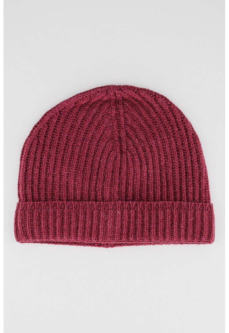 Caciula striata din lana cu model uni