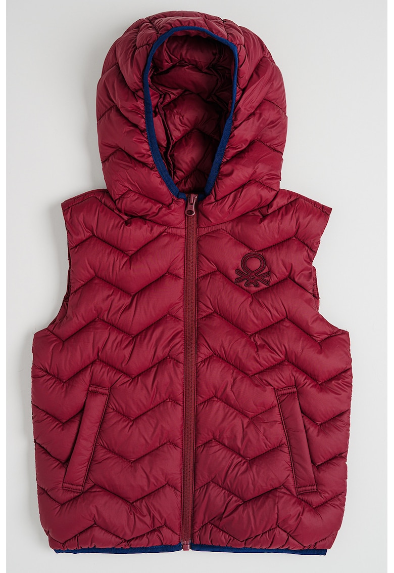 Vesta matlasata cu gluga