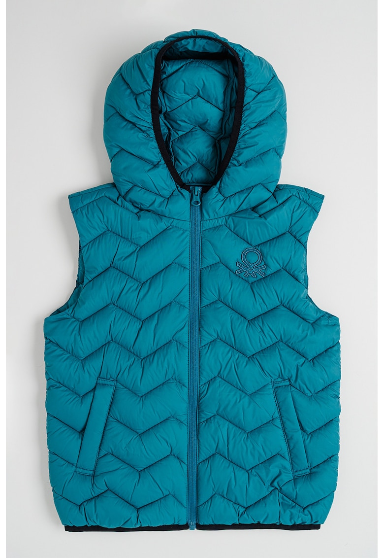 Vesta matlasata cu gluga