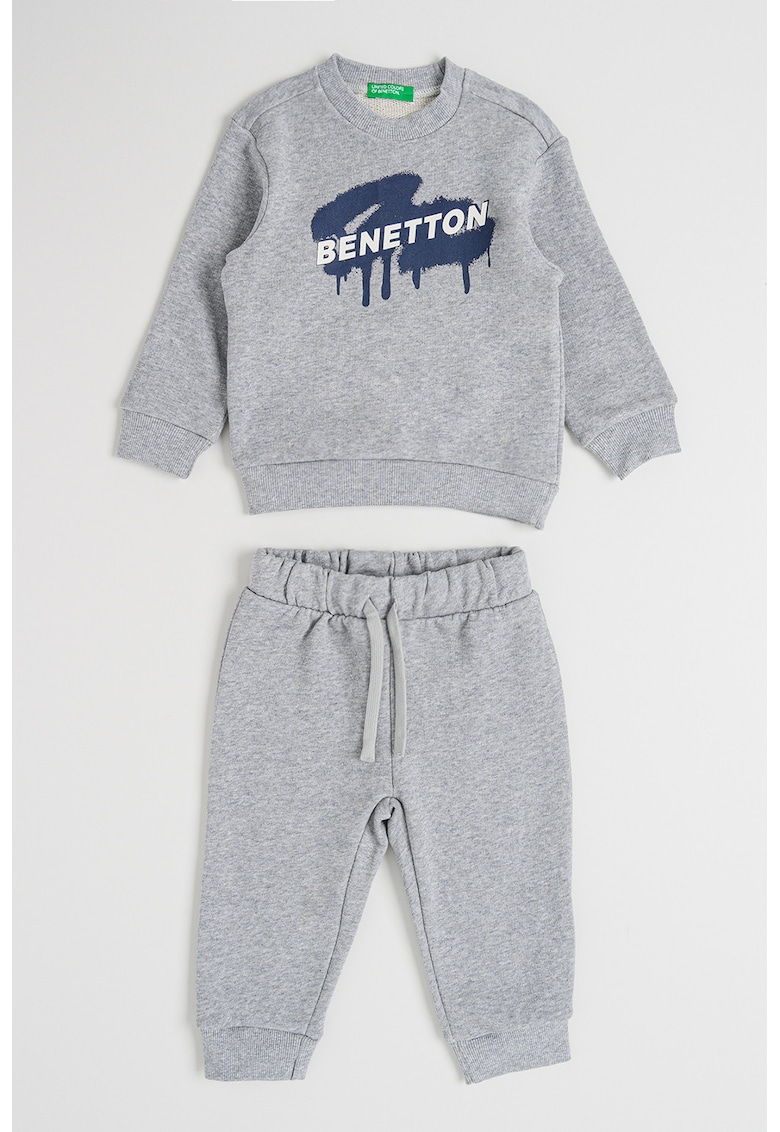 Trening cu imprimeu logo - Gri deschis melange