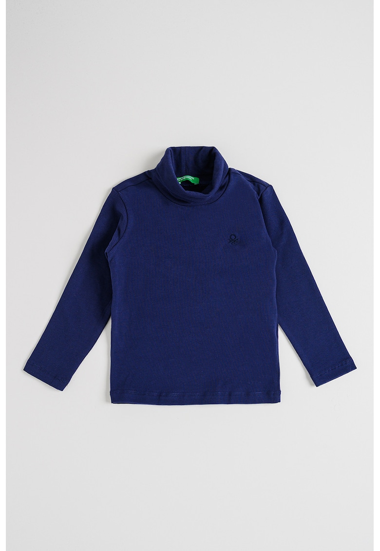 Bluza cu logo si guler inalt