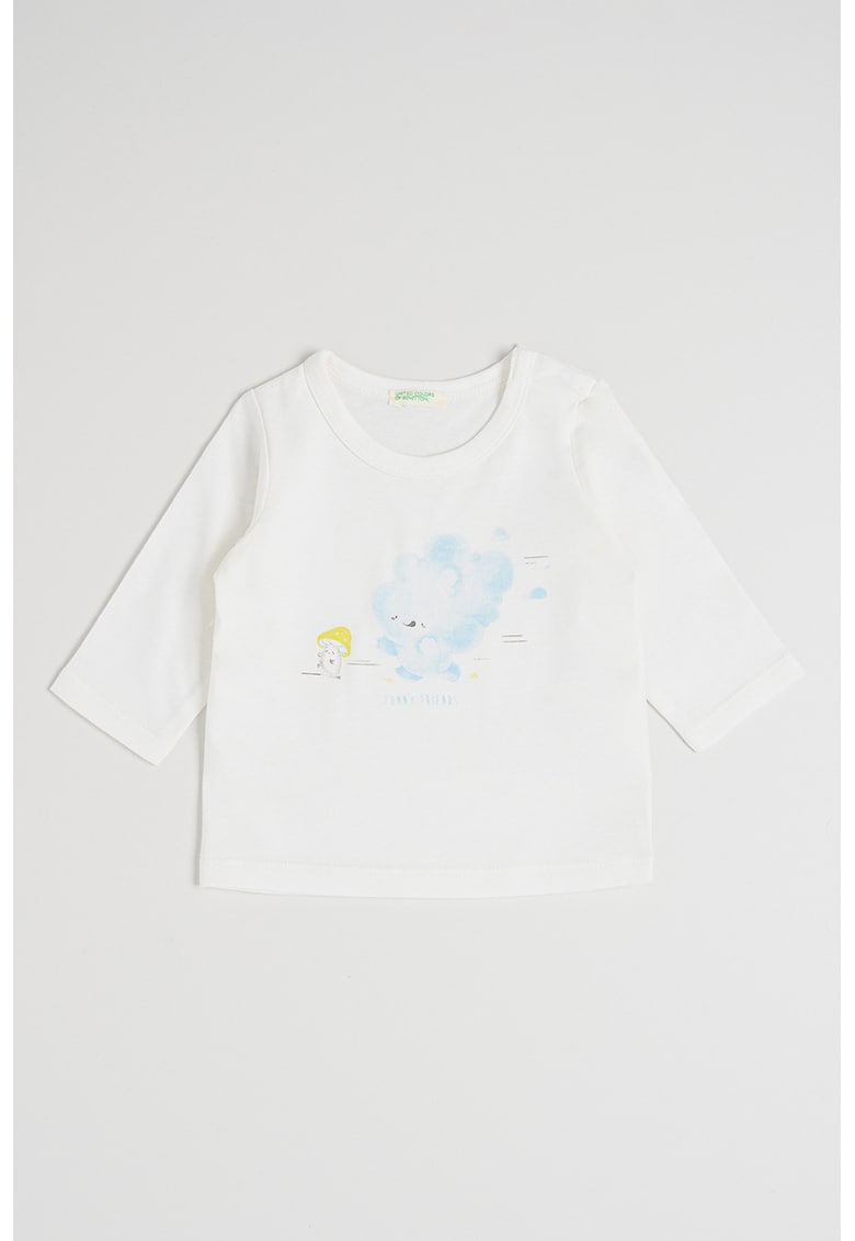 Bluza din bumbac cu model grafic