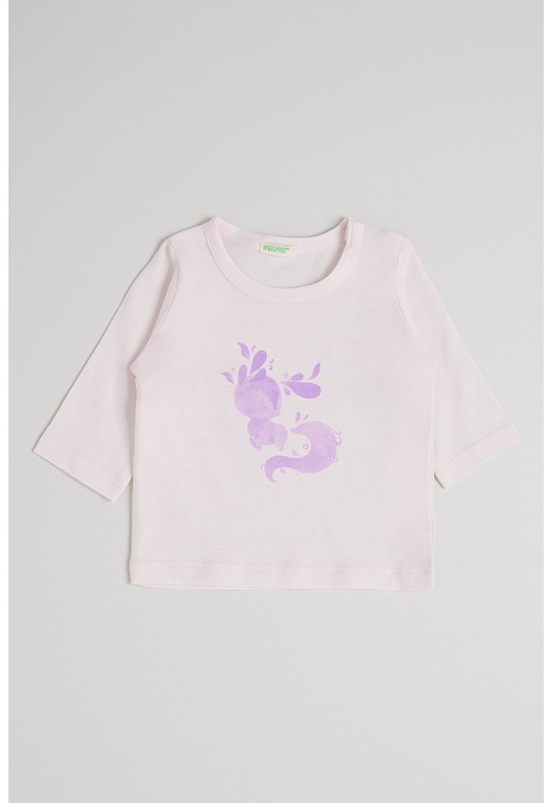 Bluza din bumbac cu model grafic