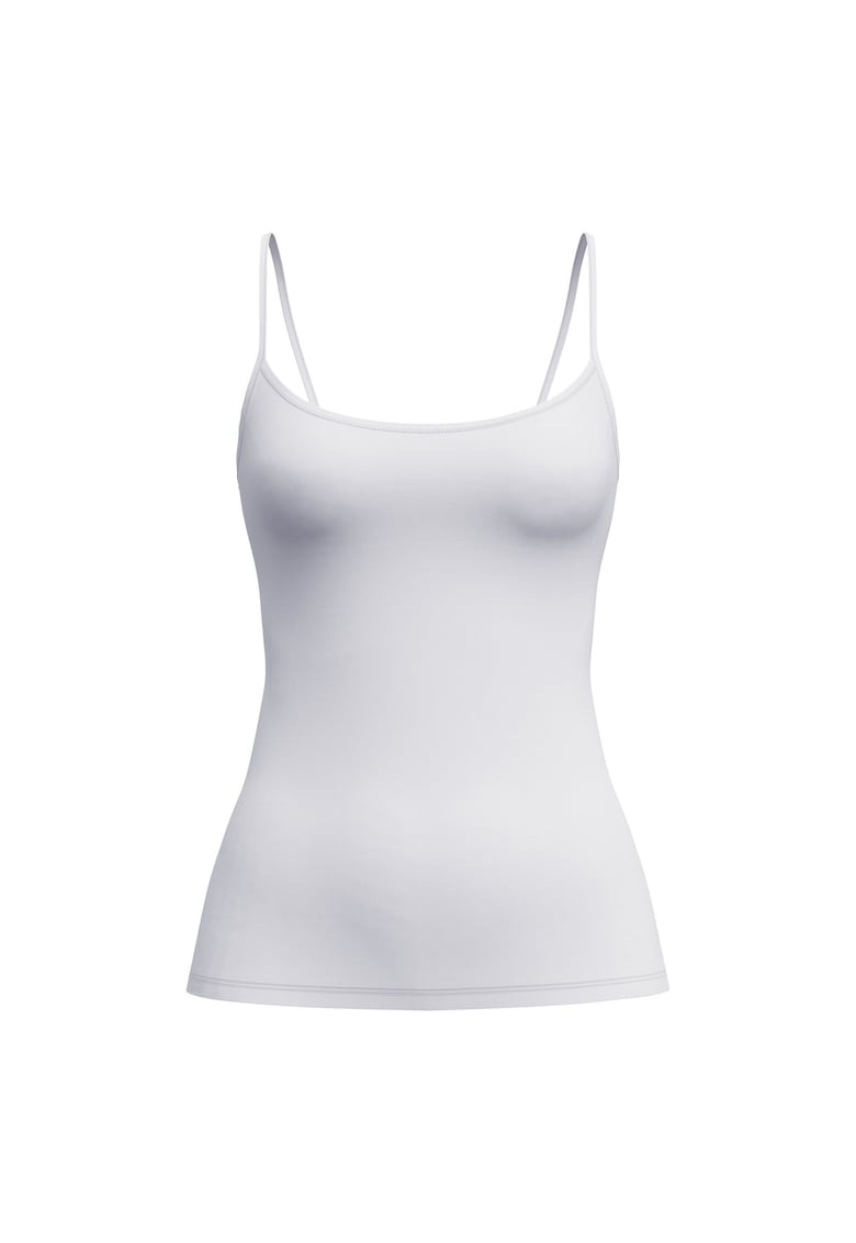 Calida Top cu aspect neted - Alb