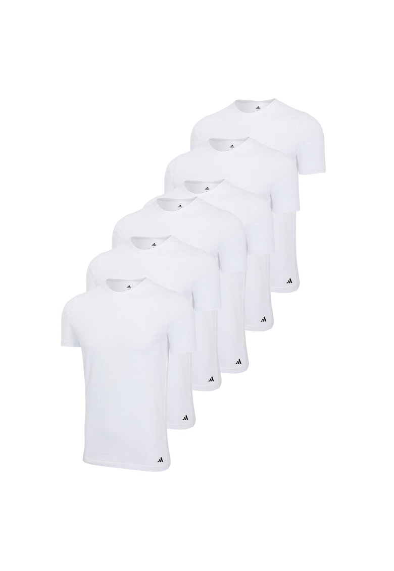 Set de tricouri de casa cu logo - 6 piese - Alb