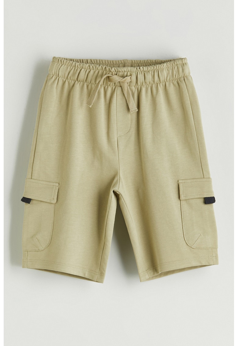 Pantaloni scurti cargo cu snururi