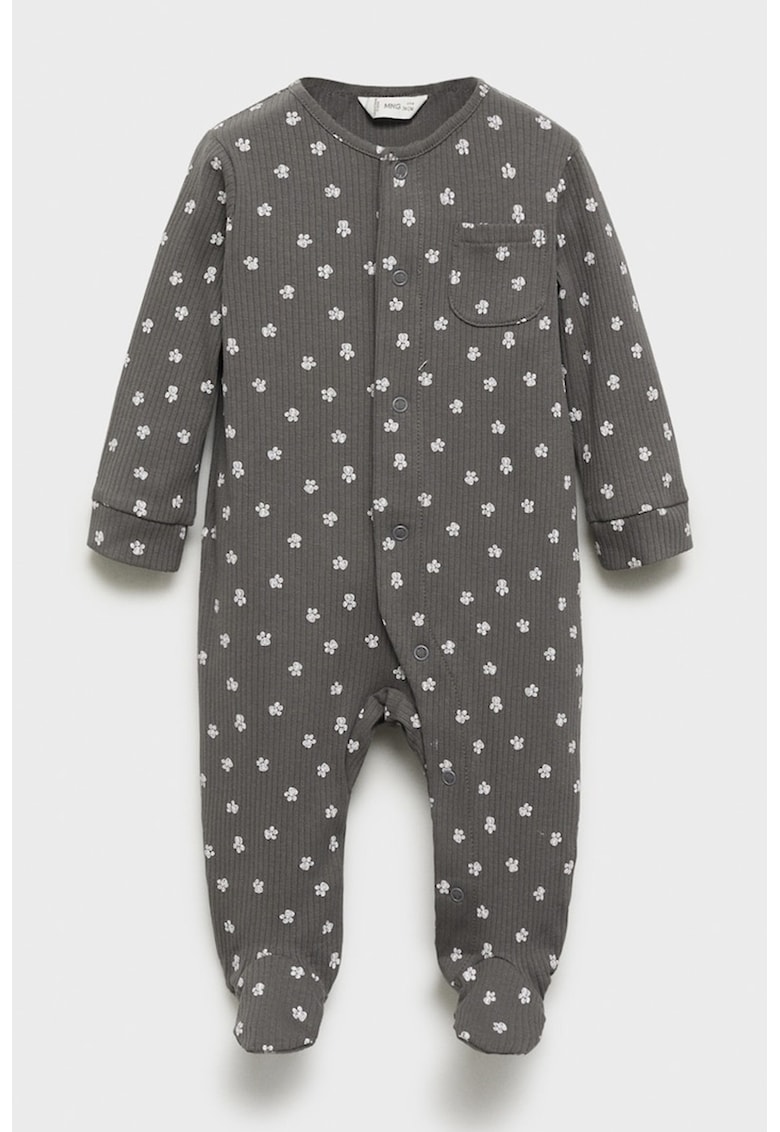 Salopeta cu botosei si imprimeu floral