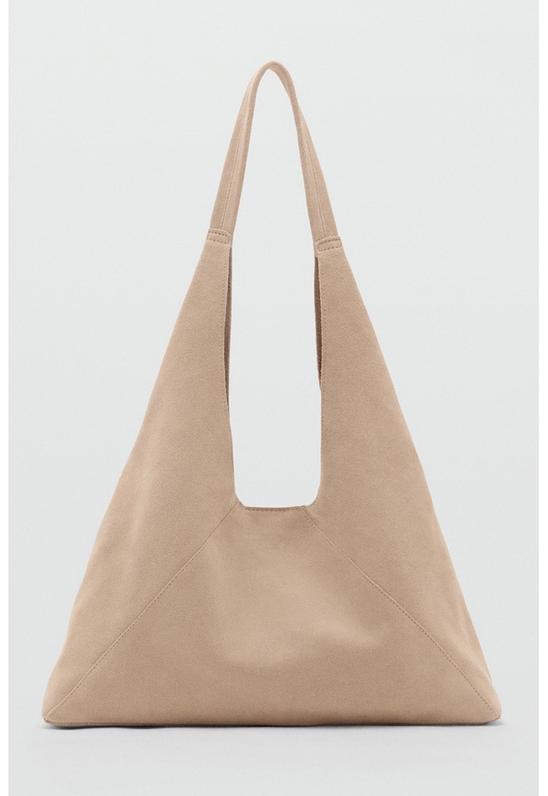 Geanta hobo din piele intoarsa