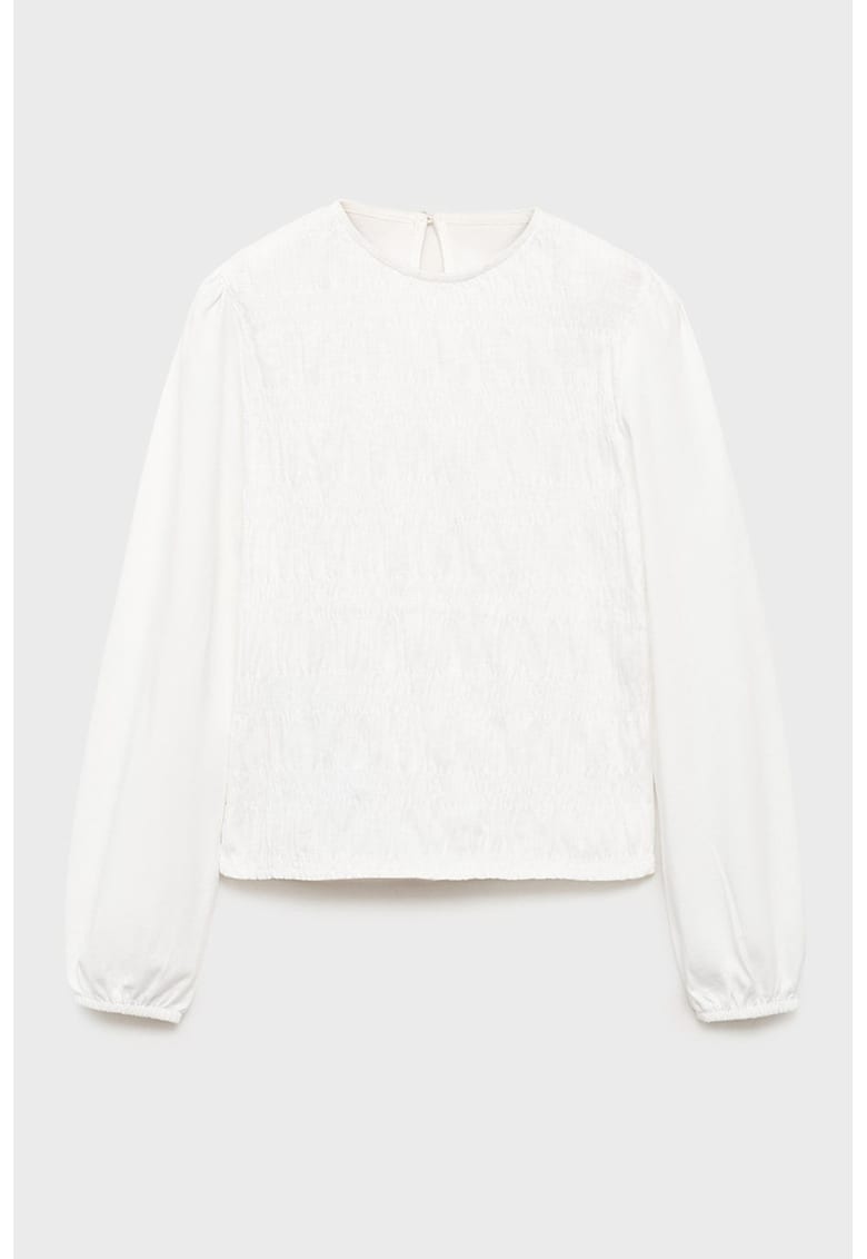 Bluza cu model uni si mansete elastice